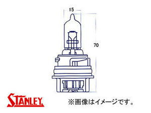 スタンレー/STANLEY 二輪車用 モペッドハロゲン 12V 40/40W 14-0346