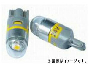 ジェットイノウエ LED1 電球型T10ウェッジバルブ 無極性 LA-03 イエロー 28.5mm×10mmφ 528602 入数：2個