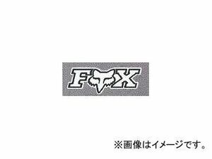 2輪 ダートフリーク アイロンプリント メーカーロゴ FOX DF50-9061 ホワイト 9cm