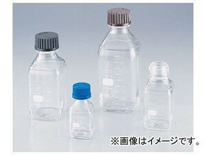 アズワン/AS ONE ねじ口瓶角型白（デュラン（R）） 青キャップ付き（A） 017230-100 品番：1-8870-09