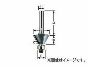 大日商/DAINISSYO コーナービット カサ付面取 トリマー用 15° KM15 JAN：4948572030741