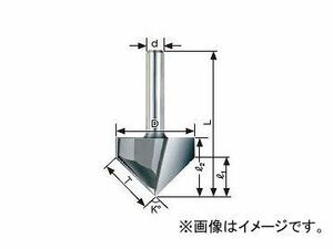 大日商/DAINISSYO 木工ビット V溝ビット トリマー用 6×90° V90 JAN：4948572010712