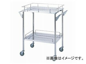 アズワン/AS ONE ステンレスパンチングワゴン SS-2P 品番：9-5043-01 JAN：4562108476744