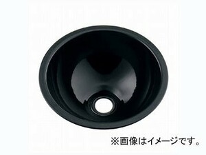 カクダイ 丸型手洗器 ブラック 493-026-D