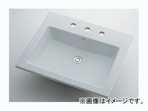 カクダイ 角型洗面器 3ホール 品番：493-009 JAN：4972353003204