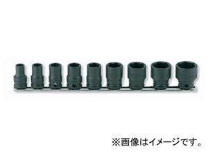 コーケン/Koken 3/8”（9.5mm） 6角ソケット（薄肉） レールセット 9ヶ組 RS13401M/9
