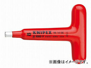 クニペックス/KNIPEX 絶縁T型六角棒レンチ 品番：9814-08 JAN：4003773020455