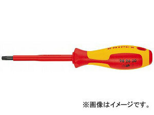 クニペックス/KNIPEX 絶縁ドライバー トルクスネジ(ヘクスローブ)用 品番：9826-20 T20 JAN：4003773071723