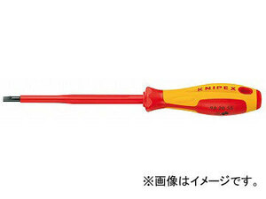 クニペックス/KNIPEX 絶縁ドライバー マイナスネジ用 品番：9820-8.0 JAN：4003773024231