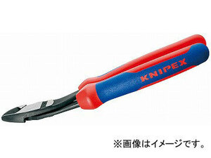 クニペックス/KNIPEX 強力型斜ニッパー ベントタイプ 品番：7422-250 JAN：4003773071372