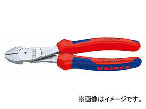 クニペックス/KNIPEX 強力型斜ニッパー 硬線用 品番：7405-180 JAN：4003773011910