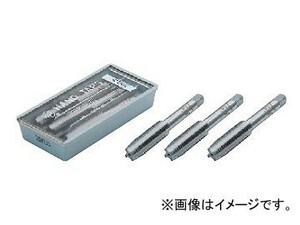 ライト精機 ハンドタップ （左）メートルネジ(M) 角度60° ネジ径：M8 ピッチ：1.25 入数：3本組（先・中・上）