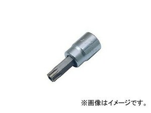 ライト精機 KINGSLEY TOOL/キングスレイツール 9.5sq トルクスソケット(いじり止め付) TS950040 40H 全長（mm）：49