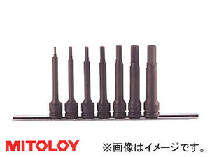 ミトロイ/MITOLOY 3/8(9.5mm) ヘックスソケット ロング(パワータイプ) 7コマ8点 ホルダーセット PH308ML-100