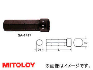 ミトロイ/MITOLOY 両スライドラックレンチ用 差替ソケット SA-1317