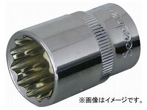 Seednew/シードニュー 12.7角 12角 ソケット 19mm S-B4019 クロームメッキ