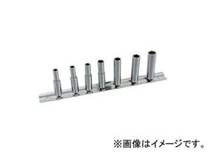 スエカゲツール Pro-Auto 1/4” DRIVE 6PT. 7PC. スタンダードディープソケットハンガーセット No.102-21S JAN：4989530684873