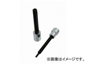 スエカゲツール Pro-Auto 3/8” DRIVE ロングスペシャルビットソケット いじり止め穴付き T27 No.133SL27 JAN：4989530685320