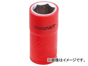 シグネット/SIGNET 3/8DR 絶縁ソケット（6角） 14mm 品番：E41614 JAN：4545301067698