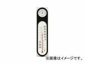 シンワ測定 温湿度計 PC オーバル ブラック＆ホワイト 48929 JAN：4960910489295
