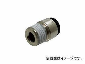 千代田通商/CHIYODA ファイブ六角穴付メイルコネクター 12mm・R1/4 F1202MS(1584995) JAN：4537327036277