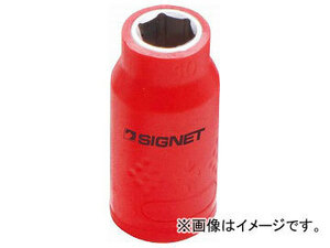 シグネット/SIGNET 3/8DR 絶縁ソケット（6角） 10mm 品番：E41610 JAN：4545301067667