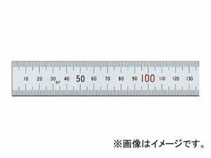 シンワ測定 直尺 シルバー 1m 上下段1mmピッチ 赤数字入 JIS 13498 JAN：4960910134980