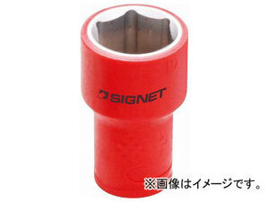 シグネット/SIGNET 3/8DR 絶縁ソケット（6角） 19mm 品番：E41619 JAN：4545301067735