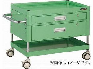 トラスコ中山/TRUSCO ファルコンワゴン 引出付 750X500 ウレタン双輪 YG色 FAW672VZDYG(4369254) JAN：4989999216974