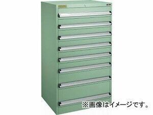 トラスコ中山 VE13S型キャビネット 1300X550XH1200 引出8段 VE13S-1203(4790090)