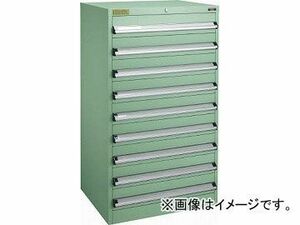 トラスコ中山 VE7S型キャビネット 700X550XH1200 引出9段 VE7S-1206(4791096)