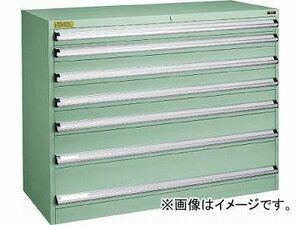 トラスコ中山 VE13S型キャビネット 1300X550XH1000 引出7段 VE13S-1001(4789989)