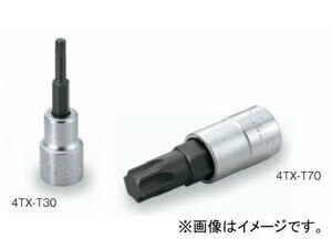 トネ/TONE 12.7mm（1/2”） トルクスソケット（強力タイプ） 品番：4TX-T40