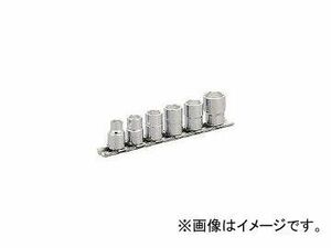 前田金属工業/TONE ソケットセット(6角・ホルダー付) 6pcs HS306(3964523) JAN：4953488087727