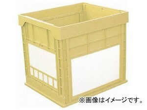 国盛化学 プラスチック折畳みコンテナ “パタコン” N-134 イエロー 50681-N134-YE(7605391)