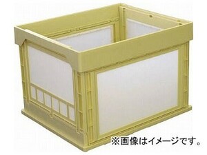 国盛化学 プラスチック折畳みコンテナ “パタコン” N-107 イエロー 50191-N107-YE(7605331)