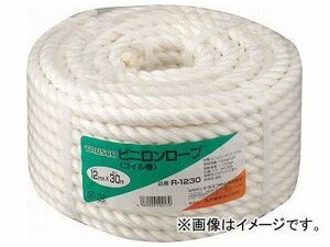 トラスコ中山/TRUSCO ビニロンロープ 3つ打 線径12mm×長さ30m R1230(5112532) JAN：4989999192179