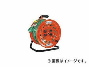 日動工業/NICHIDO 特殊機能付電工ドラム アースチェックリール アース付 30m GNFE34(2098792) JAN：4937305031841