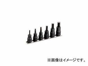 前田金属工業/TONE ヘキサゴンソケットセット(強力タイプホルダー付) 6pcs HKH306(3964469) JAN：4953488017465