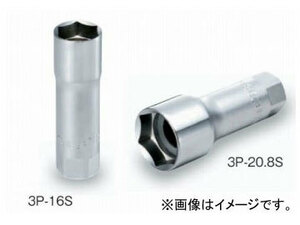 トネ/TONE 9.5mm（3/8”） プラグソケット（6角・マグネット付） 品番：3P-18S