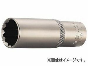 トラスコ中山/TRUSCO ディープソケット 12角タイプ 差込角12.7 対辺17mm T417WL(3019675) JAN：4989999460551