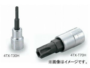 トネ/TONE 12.7mm（1/2”） トルクスソケット（いじり防止タイプ） 品番：4TX-T45H