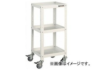 トラスコ中山 ラビットワゴン 500×500 ウレタン車輪 W色 RBW-753U W(8183161)