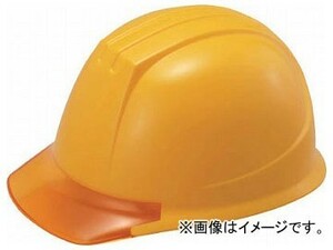 タニザワ エアライト搭載ヘルメット （ＰＣ製透明ひさし型） 帽体色 イエロー