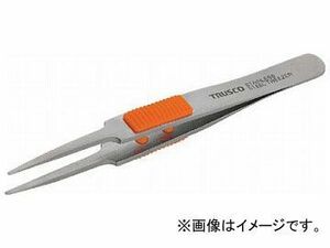 トラスコ中山/TRUSCO ラバーグリップ付ステンレスピンセット 120mm 先丸型 TSP211(2997401) JAN：4989999393613