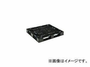 三甲/SANKO プラスチックパレット D4-1012-8 ブラック SKD410128BK