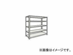 トラスコ中山/TRUSCO 軽量棚 中棚ボルトレス型 W1500×D600×H2100 5段 L75W15 NG(5038529) JAN：4989999720815