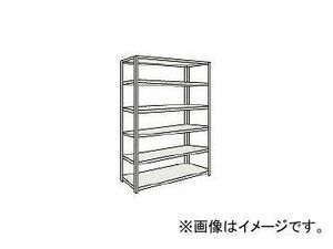 トラスコ中山/TRUSCO 軽量棚 中棚ボルトレス型 W875×D450×H2100 6段 L73X16 NG(5038456) JAN：4989999720723