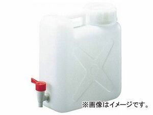 トラスコ中山/TRUSCO 扁平缶 広口ケミカルコック パッキン付タイプ 10L T0316(3559866) JAN：4989999018028