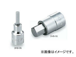 トネ/TONE 9.5mm（3/8”） ヘキサゴンソケット 品番：3HB-10
